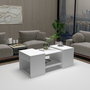 Hanah Home Sartos Mesa de Centro y Mesas Auxiliares - Blanco